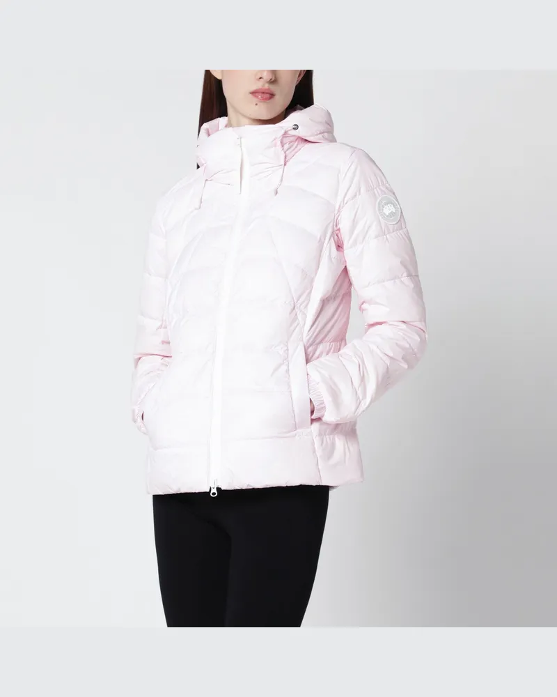 Canada Goose Abbott Kapuzenjacke mit weißem Patch Pink