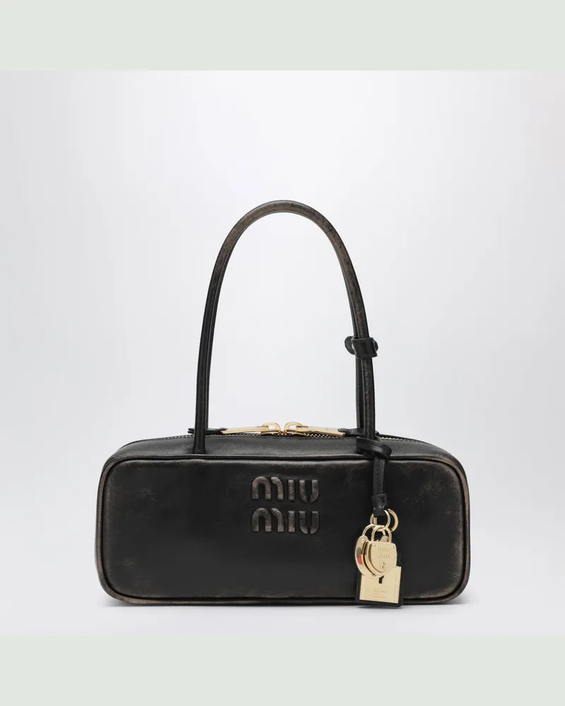 Miu Miu Kleiner Beau Tasche in Vintage-Kaffeeoptik Brown