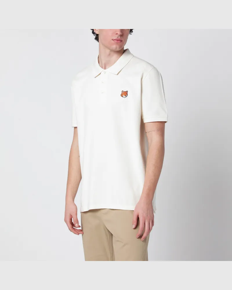 Kitsuné Beiges Fox Head Poloshirt Regular-Fit Beige