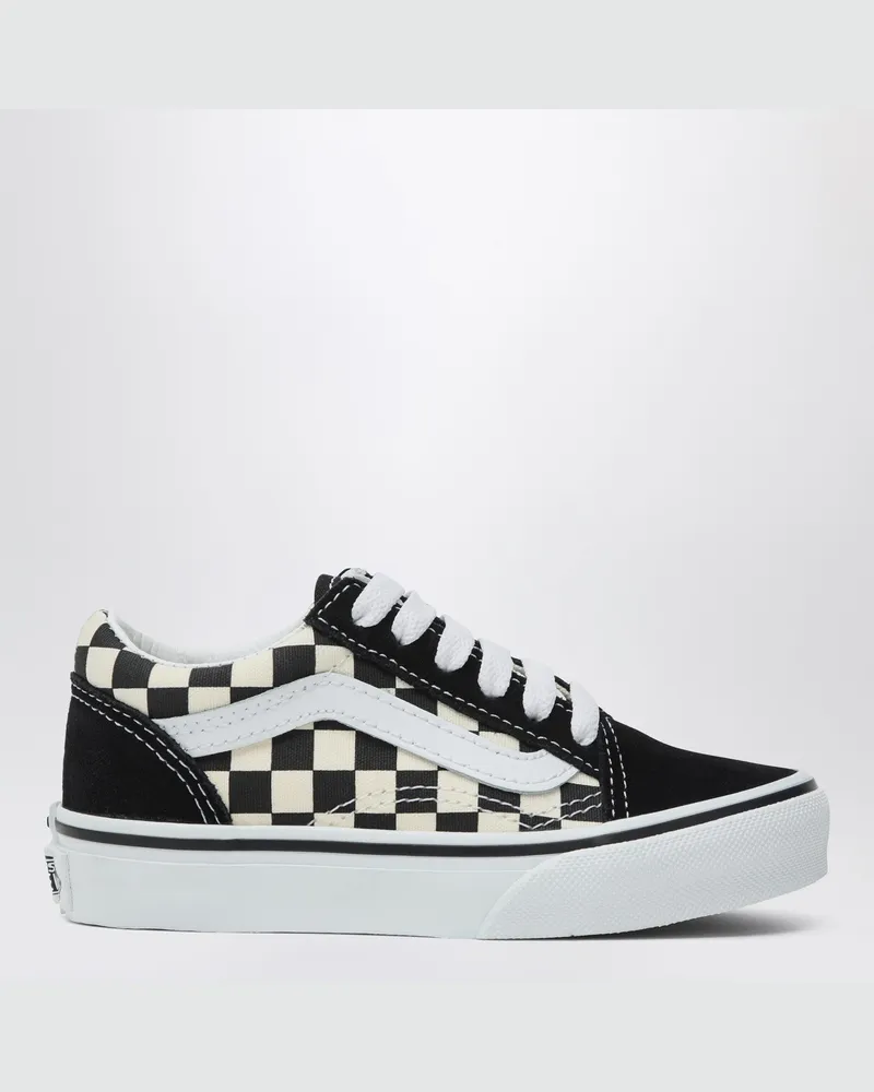 Vans Old Skool Sneakers weiß/schwarz mit Karomuster Multicolor
