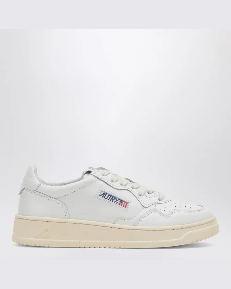 AUTRY Medalist Low Sneaker aus weißem Leder Weiß