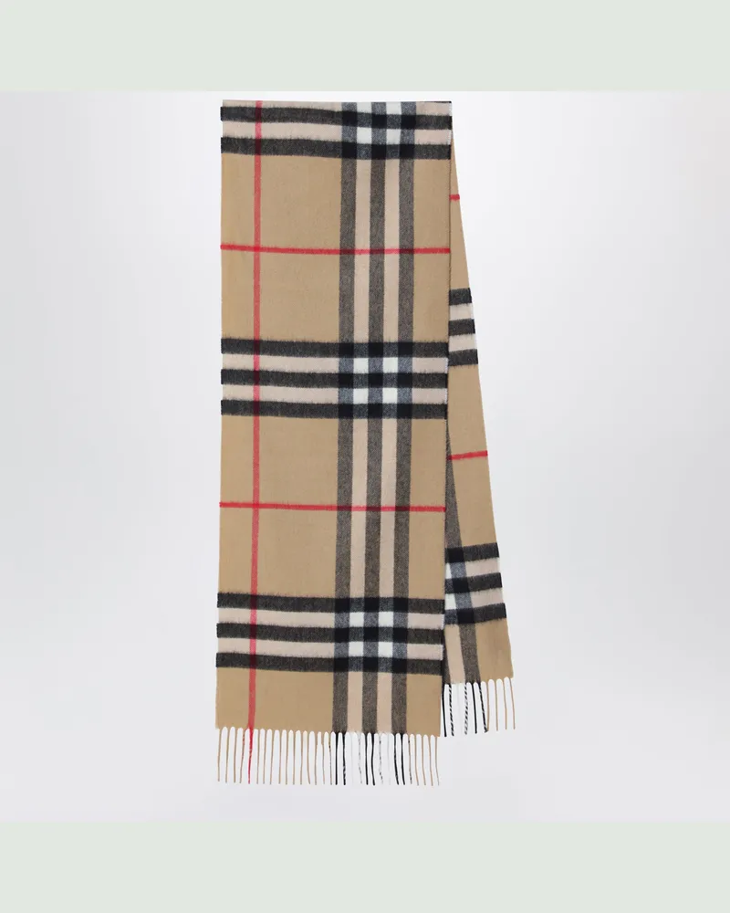 Burberry Kaschmirschal mit Karomuster Beige