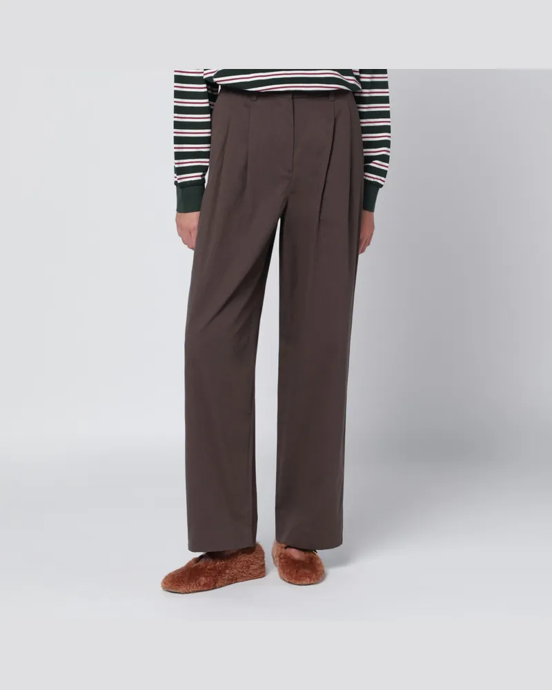 Dunst Braune Hose aus Baumwolle 