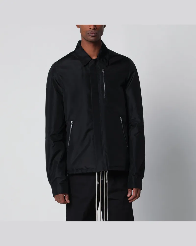 DRKSHDW by Rick Owens Jacke mit verdecktem Frontreißverschluss aus Nylon schwarz Black