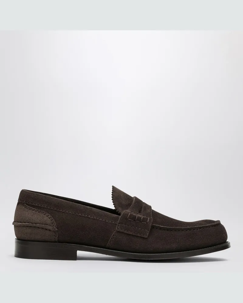 Church's Brauner Slipper Pembrey aus Wildleder 