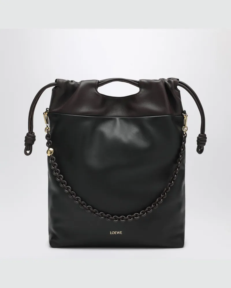 Loewe Flamenco Purse Tote Bag in Schwarz/Kastanienbraun 