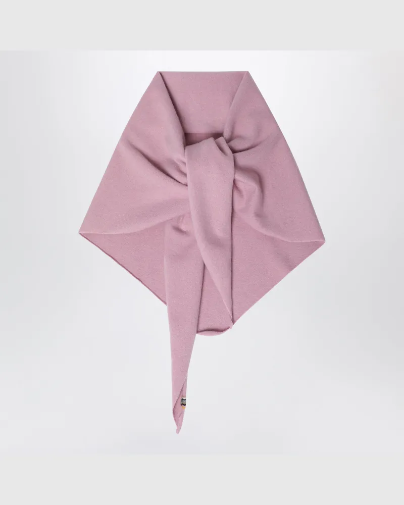 extreme cashmere Rosa dreieckiger Schal aus Kaschmir Pink