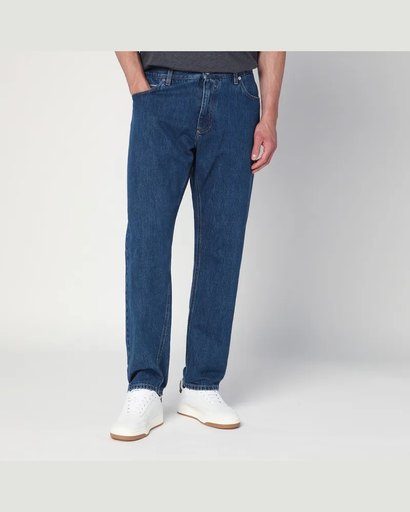 Dolce & Gabbana Blaue Jeans aus Denim mit Logo-Tag Multicolor