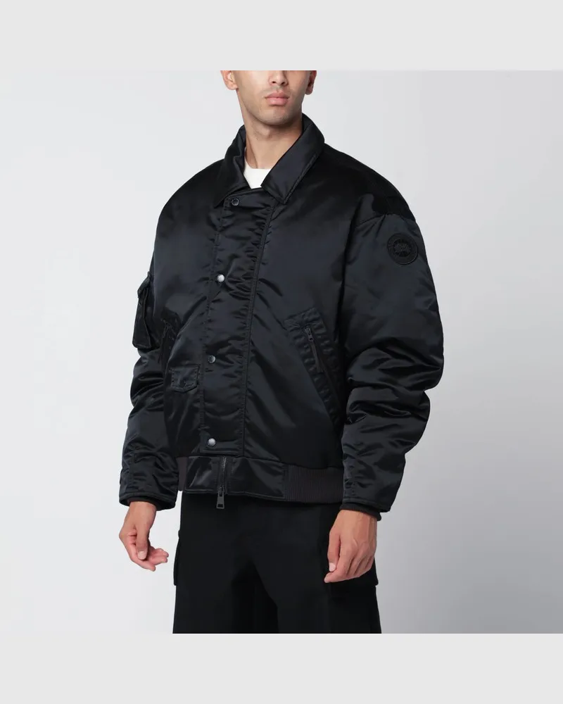 Canada Goose Schwarze Aviator Seguin Bomberjacke Schwarz