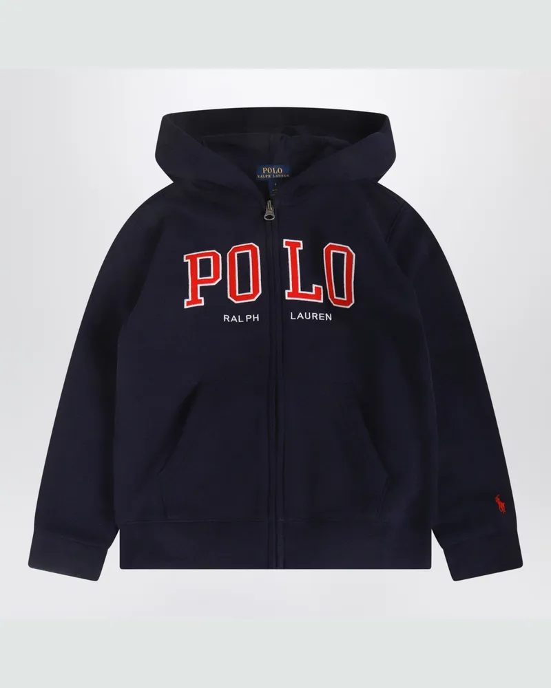 Ralph Lauren Marineblaue Zip-Hoodie mit Logo 