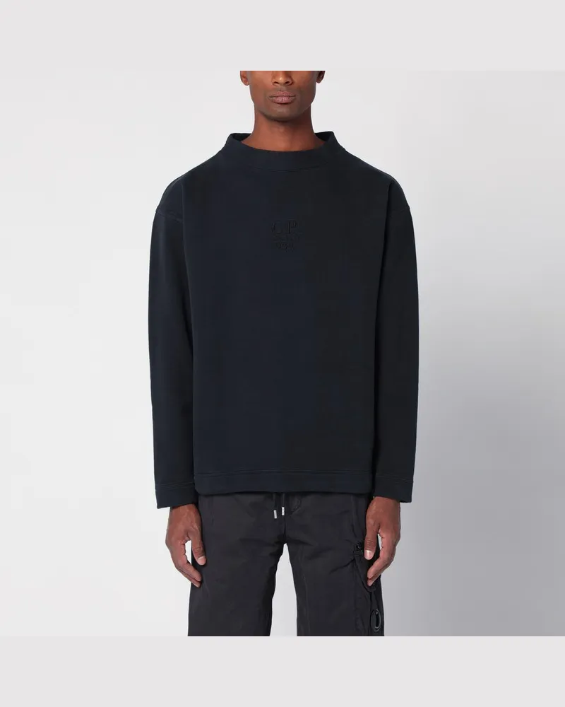 C.P. Company Schwarzes Baumwoll-Sweatshirt Schwarz
