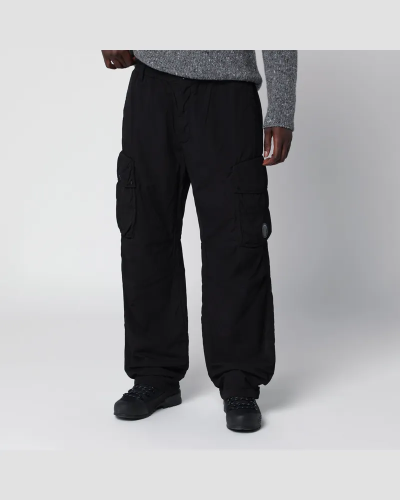 C.P. Company Schwarze Cargohose aus Nylon Black