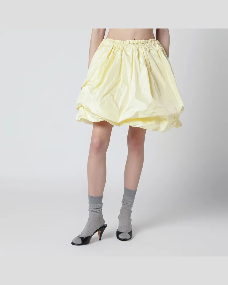 Prada Rock in Creme aus Tech-Taft Yellow