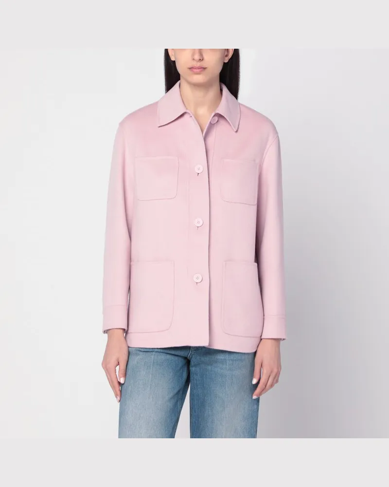 Max Mara Rosa Jacke aus Wollmischung Rosa