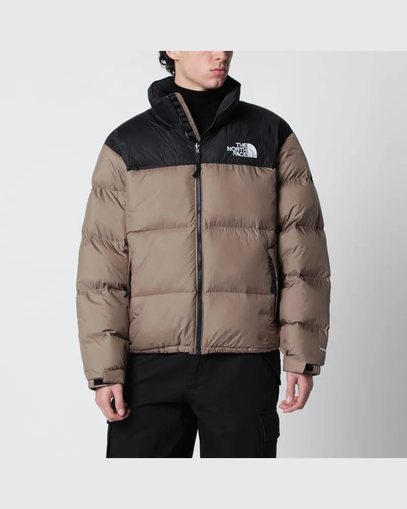 The North Face 1996 Retro Nuptse Daunenjacke in Braun und Schwarz Braun