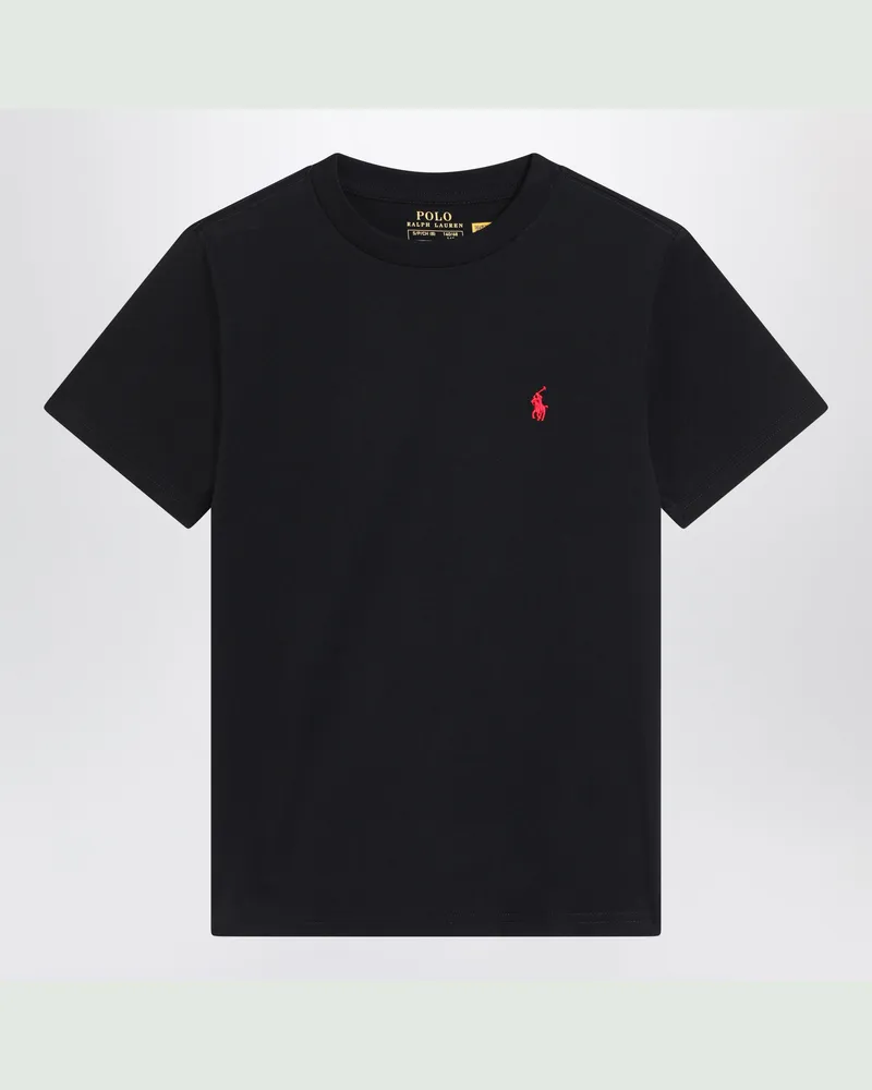 Ralph Lauren Schwarzes T-Shirt aus Baumwolle Black