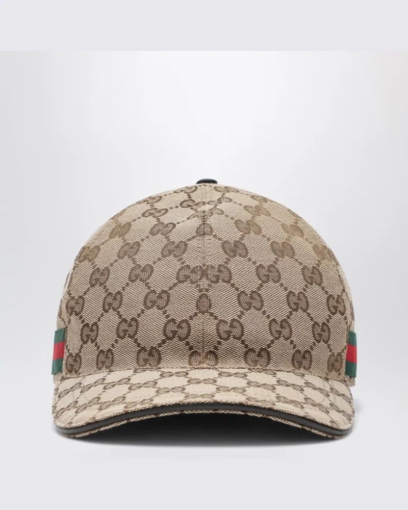 Gucci Beige Baseballkappe mit GG-Muster Beige