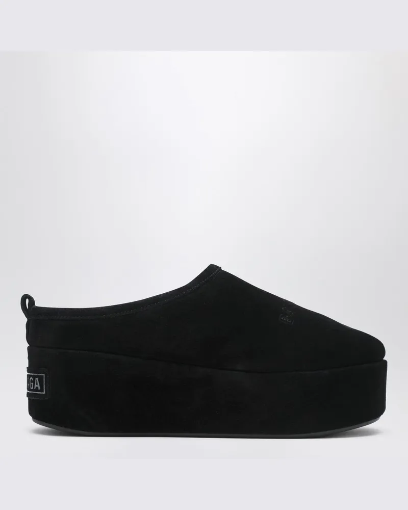 Balenciaga Schwarze Alaska Soft Plateausabots Schwarz