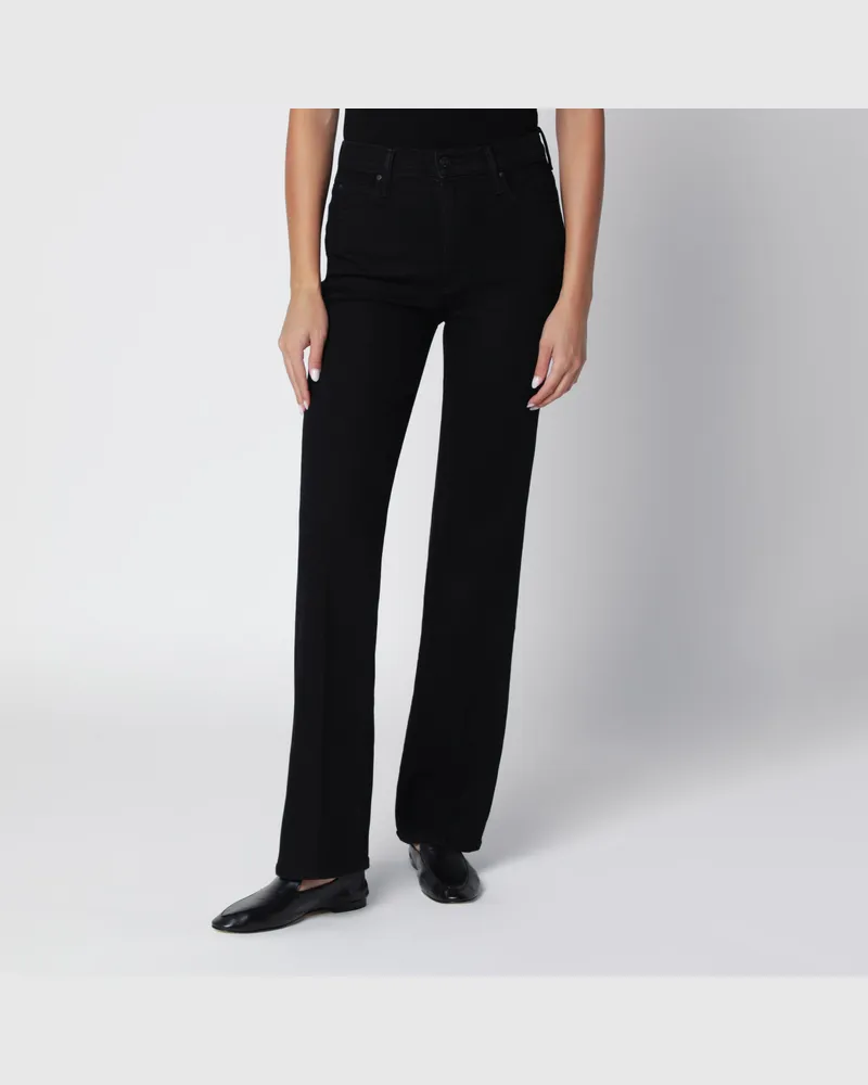 Mother The Kick It Jeans aus schwarzem Denim Black