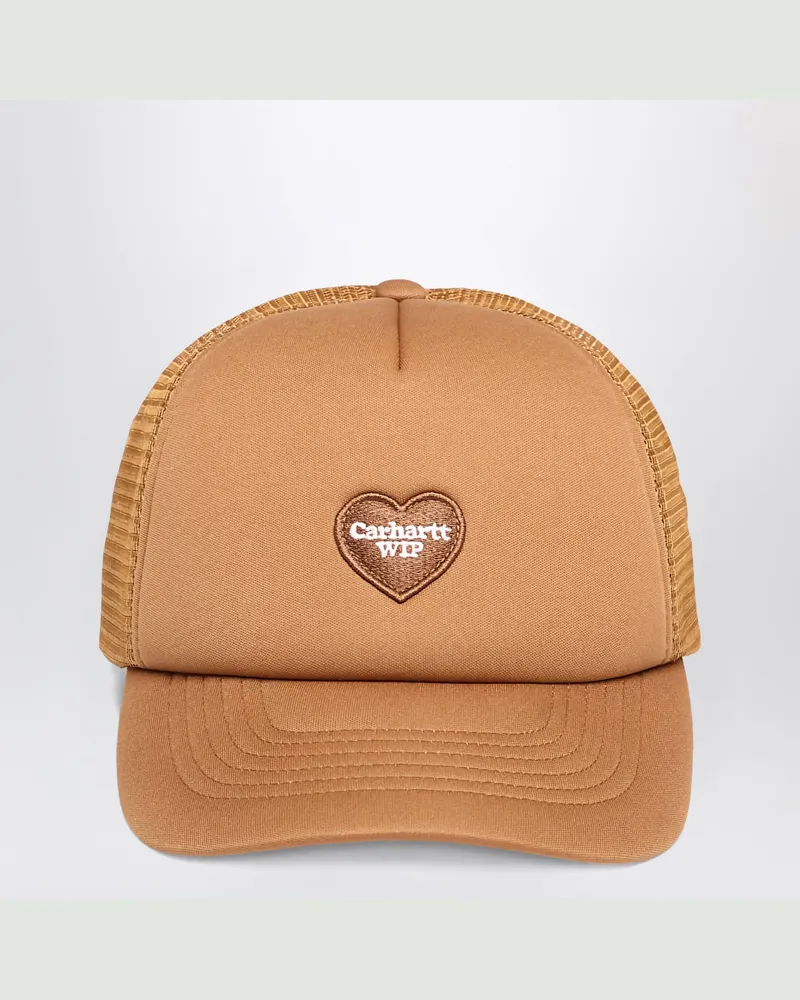 Carhartt WIP Heart Patch Trucker Cap Hamilton Brown Brown
