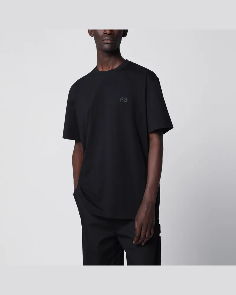 adidas Schwarzes T-Shirt mit Logo Black