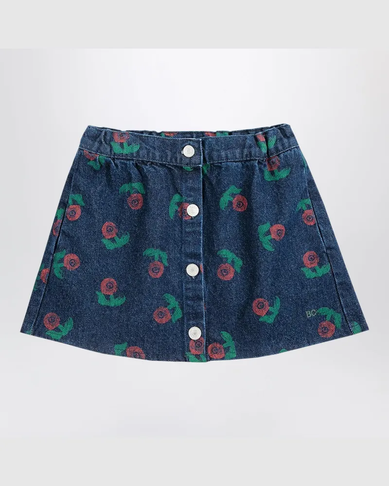 BOBO CHOSES marineblauer Jeansrock von Stamp Bloom Blue