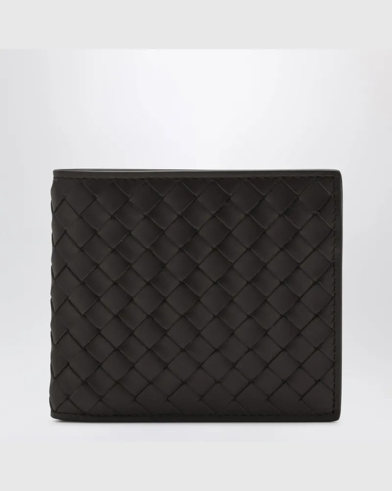 Bottega Veneta Intrecciato Geldbörse in Espressofarbe Brown