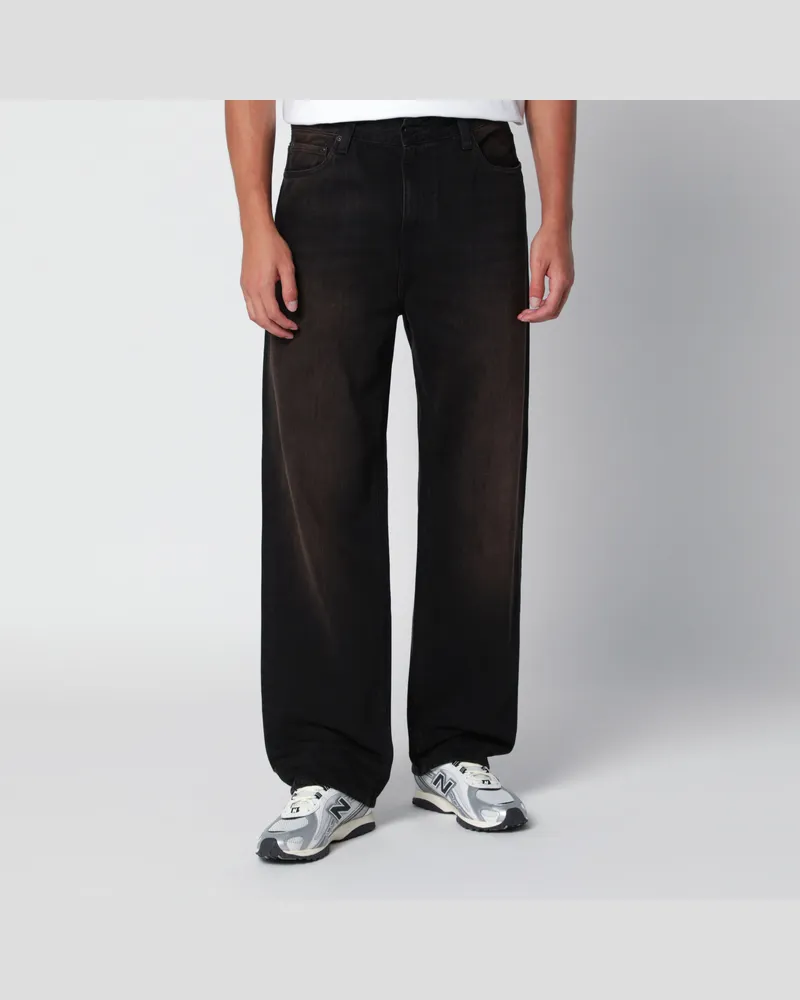 Carhartt WIP Aaron Hose schwarz aus Baumwoll-Denim Black