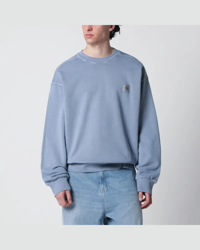 Carhartt WIP Nelson Gentle Blue/Garment dyed sweatshirt Light