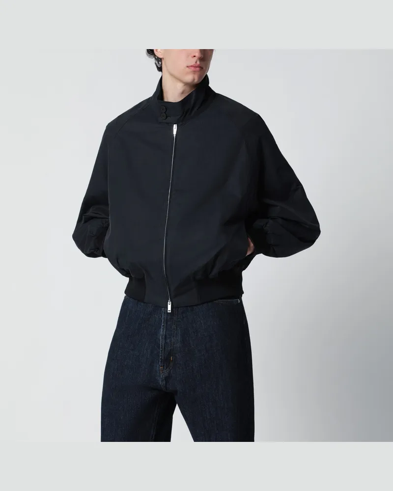 Studio Nicholson Over Bomberjacke tintenblau aus Baumwollmischung Blue