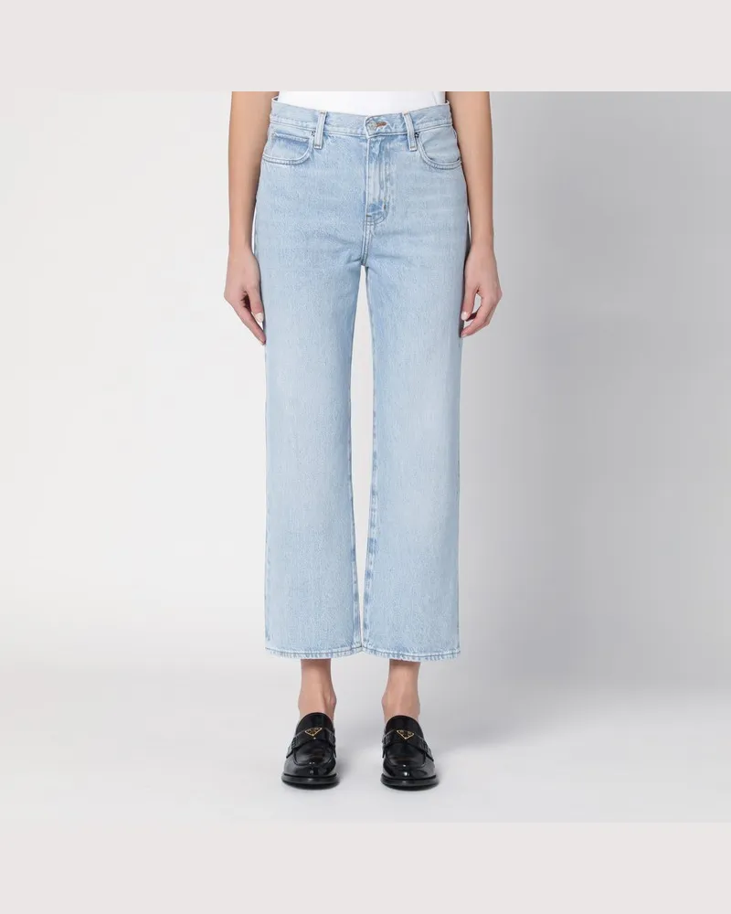 Frame Denim Jeans Jane Crop aus regeneriertem Denim Hellblau