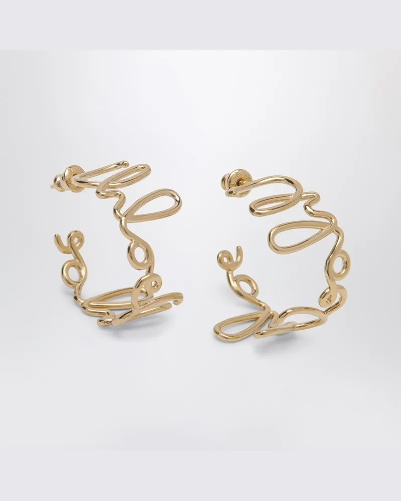 Chloé Goldfarbene Ohrringe  Iconic Metallisch
