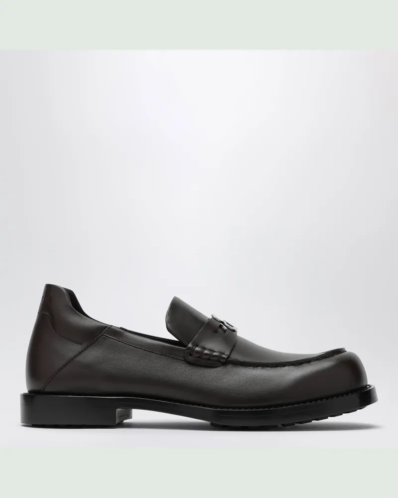 Balenciaga Comfy Loafer aus mokkafarbenem Leder Brown