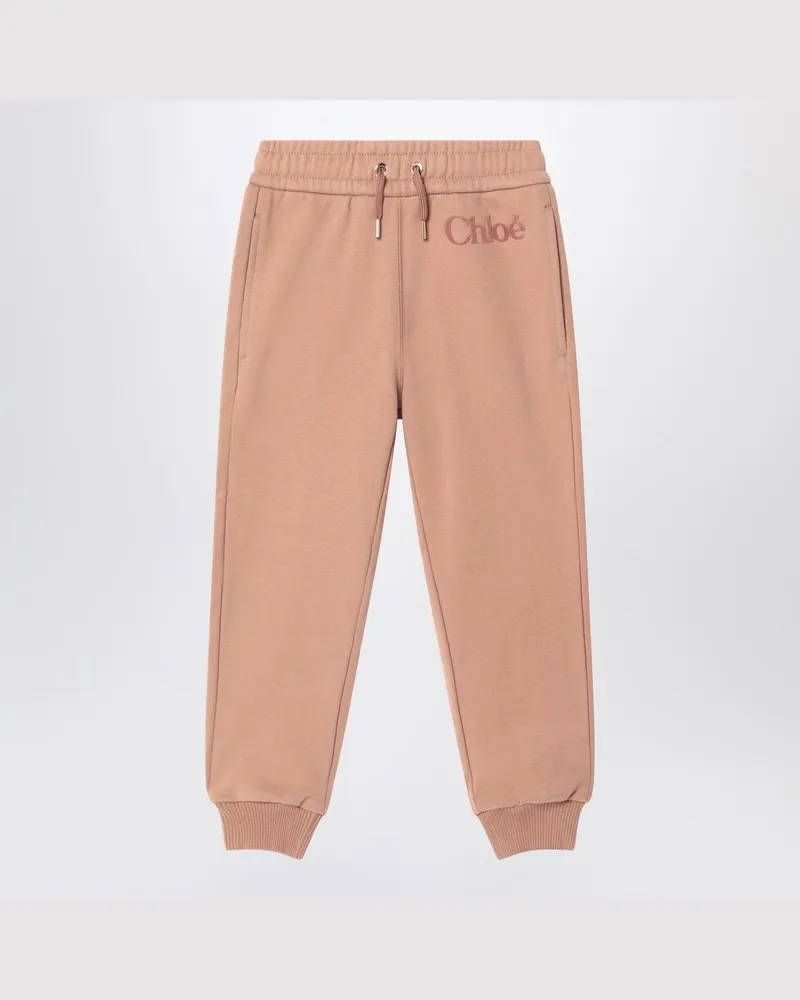 Chloé Jogginghose in Altrosa mit Logo Rosa