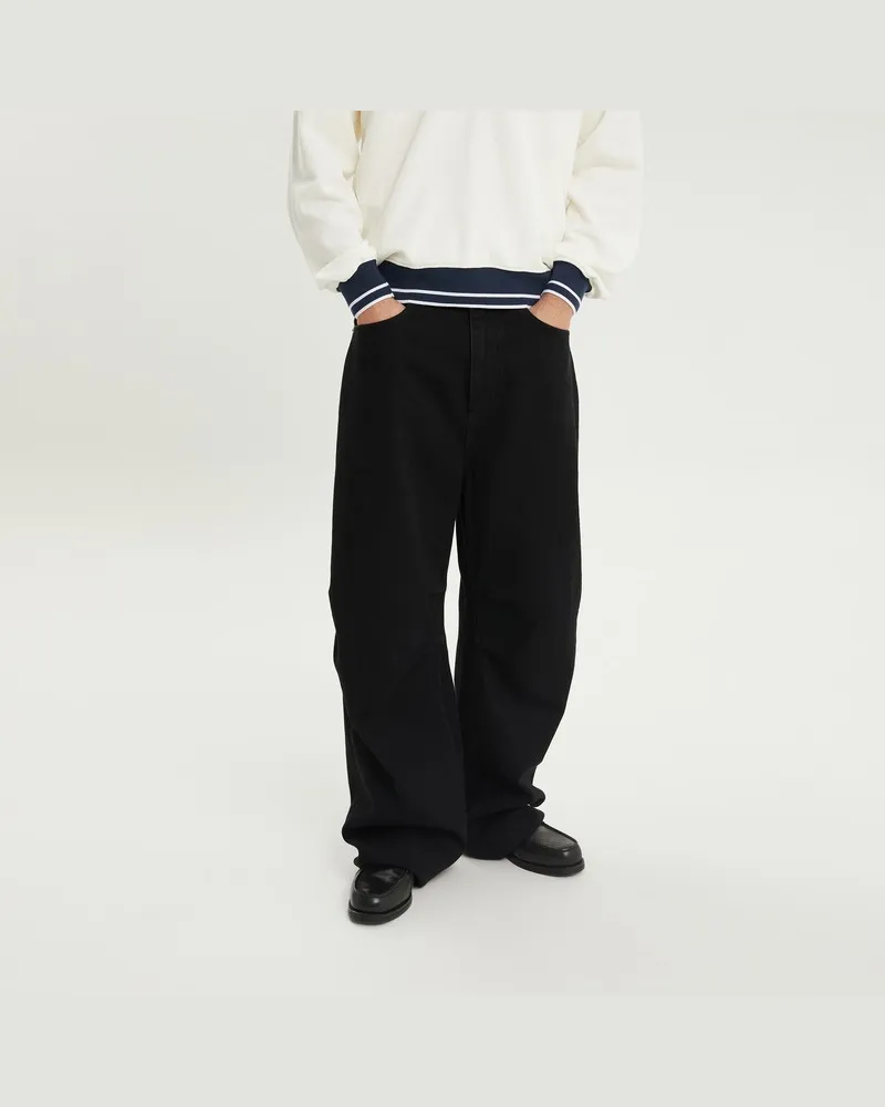 1989 STUDIO Y2K Denim-Hosen Schwarz