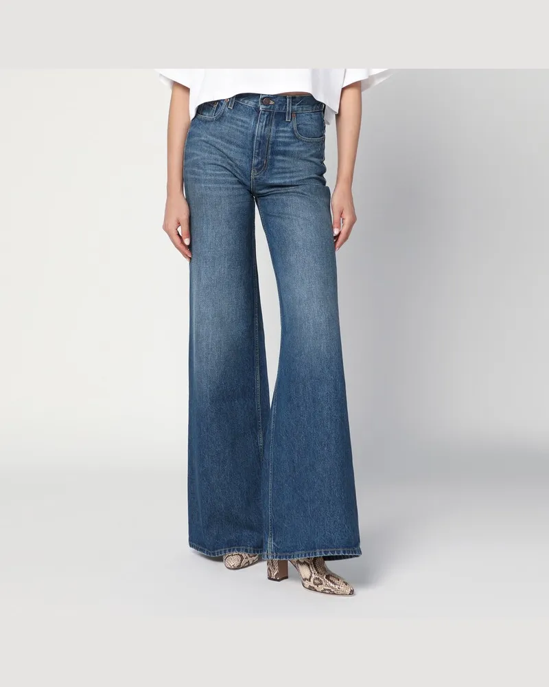 Chloé Ausgestellte blaue Jeans Blau