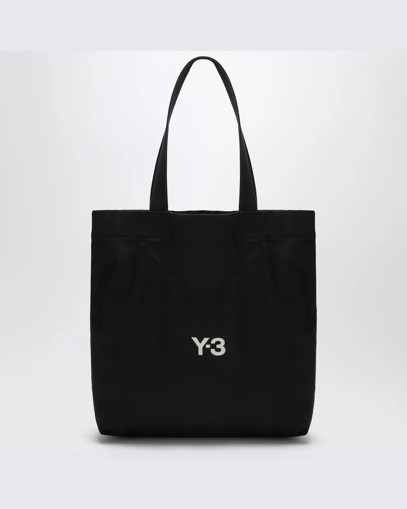 adidas Schwarze Tote-Bag aus Baumwolle mit Logo Schwarz