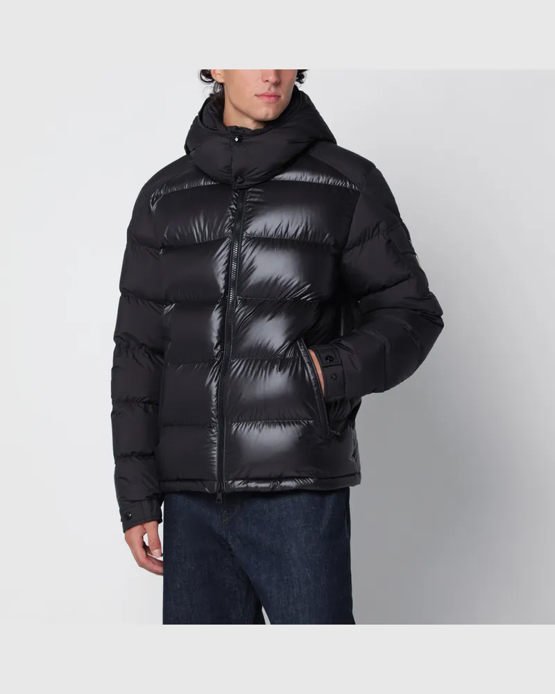 Moncler Kurze Maya Daunenjacke in Schwarz Black