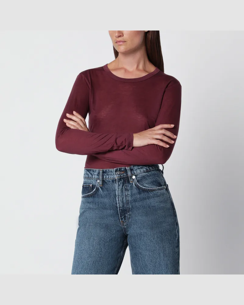 Anine Bing Sylvie Pullover in Bordeaux aus Wollmischung Burgundy