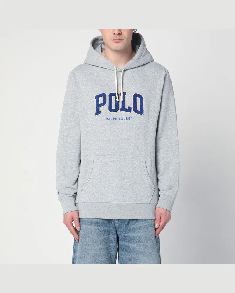 Ralph Lauren Grauer Hoodie aus Baumwolle mit Logo Grau