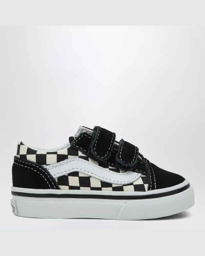 Vans Old Skool Sneakers weiß/schwarz mit Check-Muster Multicolor