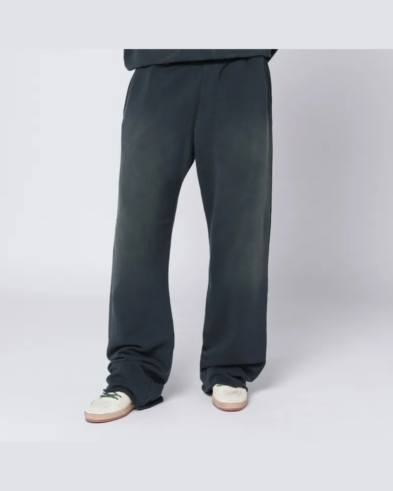 Golden Goose Verwaschene schwarze Jogginghose im Distressed-Look Schwarz
