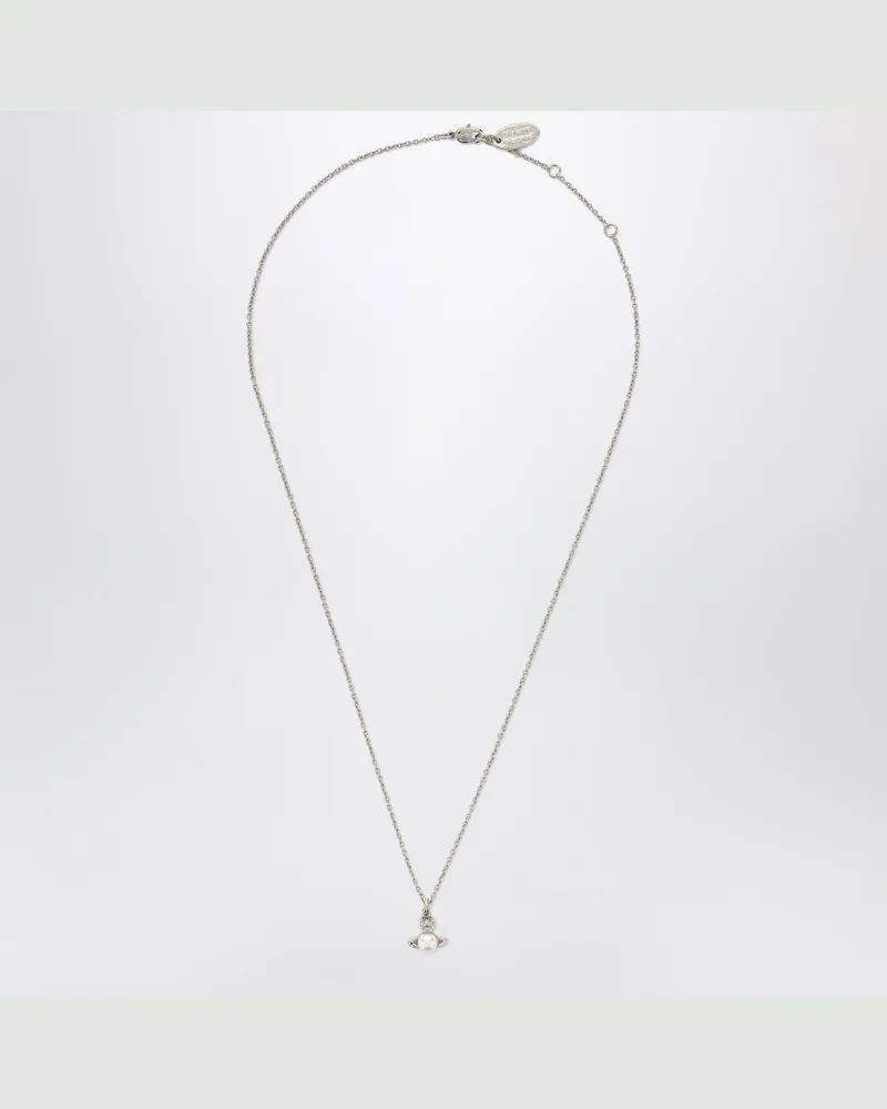 Vivienne Westwood Balbina Halskette mit Orb-Logo und Perle Metal