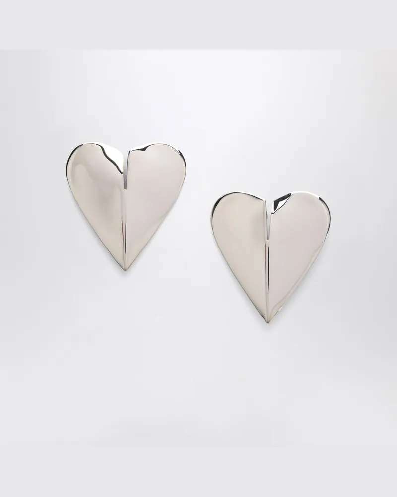 Alaïa Mini-Ohrringe Le Coeur silber Metallisch