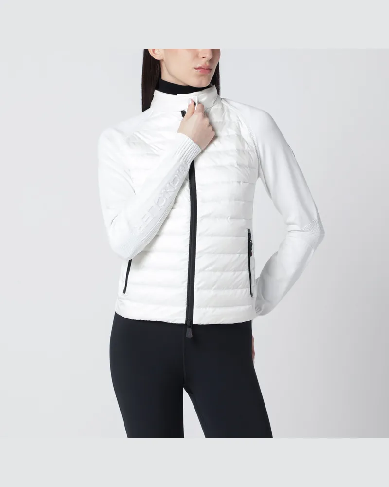 Moncler Weißer Cardigan mit Day-Namic Polsterung White