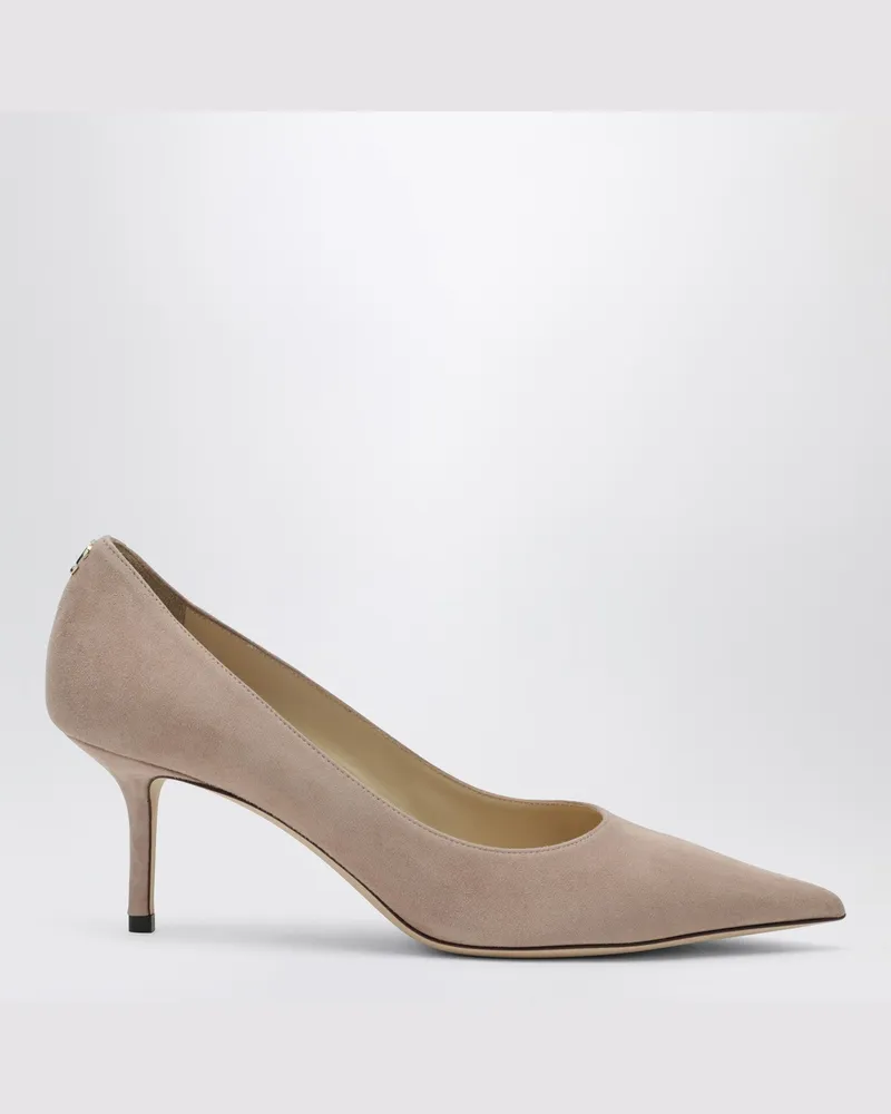 Jimmy Choo Love 65 Pumps aus hellrosa Wildleder Pink