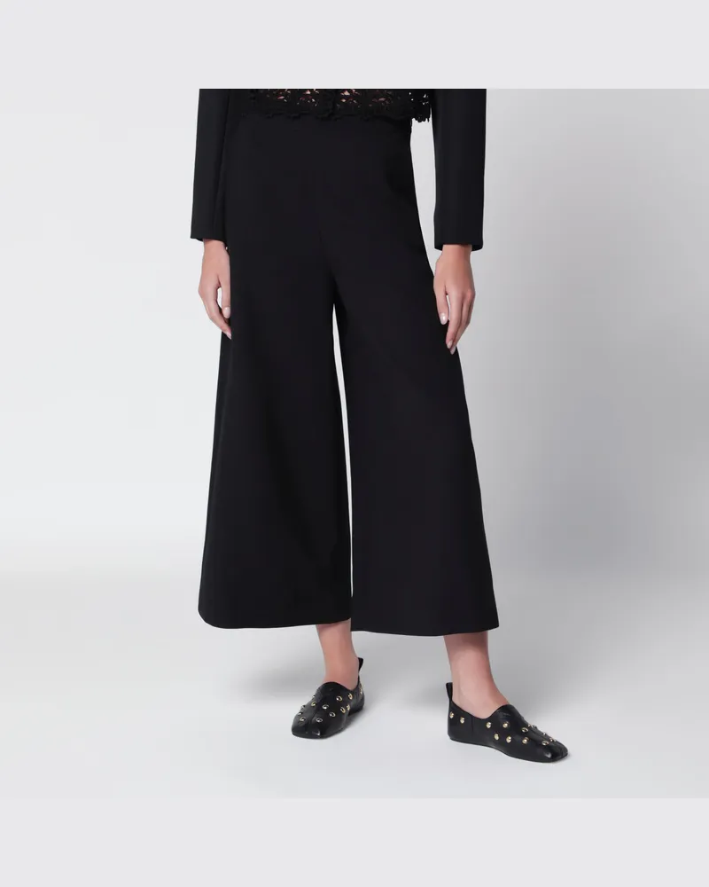 Chloé Schwarze Wollhose Black