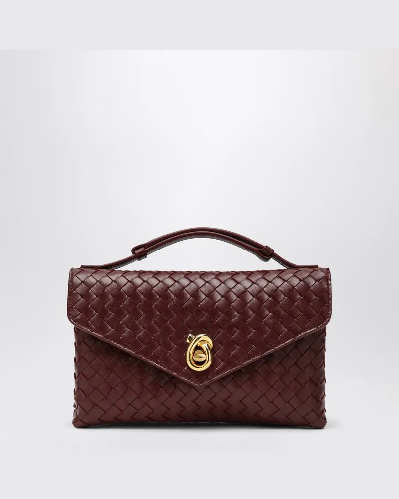 Bottega Veneta Knot Lock Barolo Tasche Burgunderrot