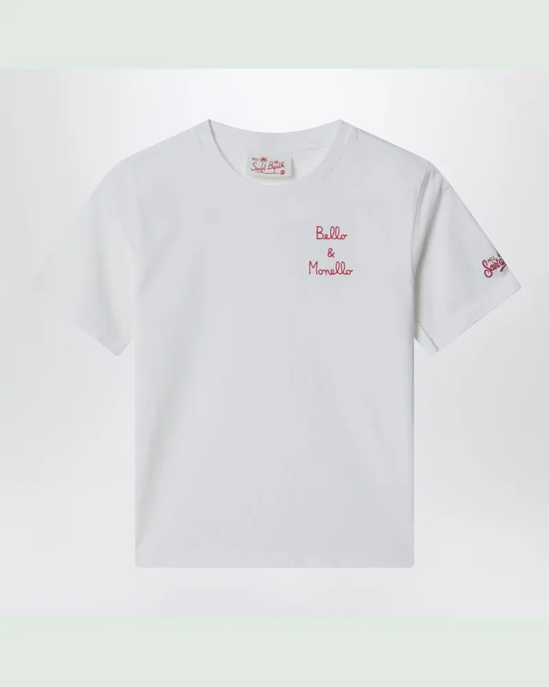 MC2 Saint Barth Weißes T-Shirt „Bello e Monello White