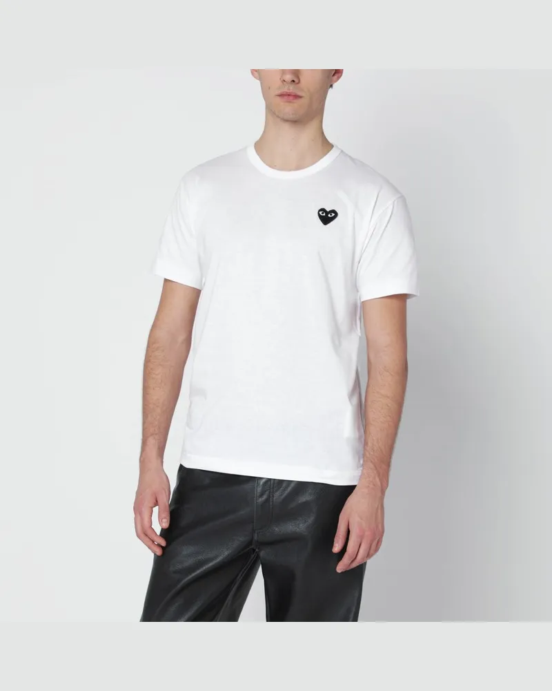 Comme des Garçons Weißes Baumwoll-T-Shirt Weiß